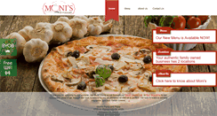 Desktop Screenshot of monispastapizza.com